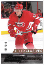 2015-16 Upper Deck Exclusives #246 Keegan Lowe Young Guns /100 (ref 10506) 