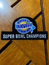 SUPER BOWL XXVIII SUPER BOWL CHAMPIONS IRON ON PATCH 3 7/8 X 2