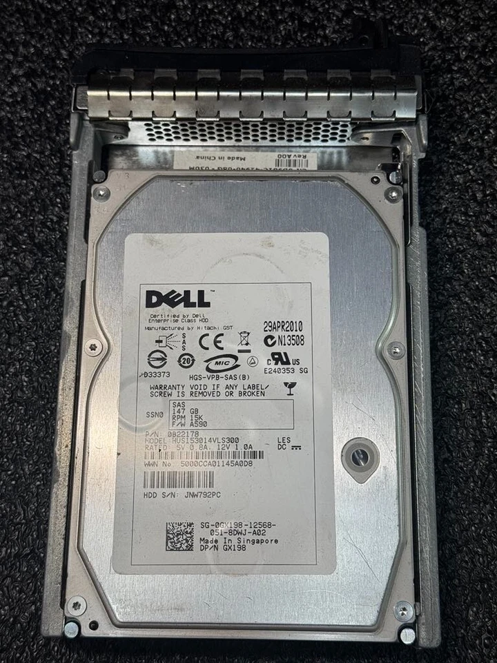 Dell GX198 HUS153014VLS300 147GB 15K RPM 16MB Cache 3Gb/s SAS HDD 3.5" - Image 3 of 4