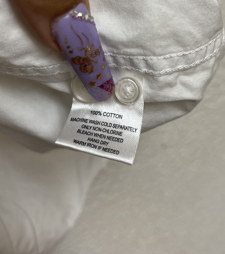 UNTUCKit Solid White Button Front Long Sleeve Shi… - image 6