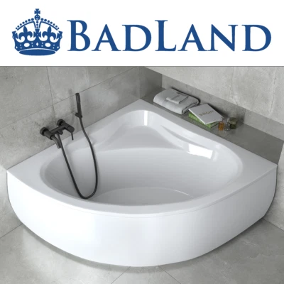 BESCO Eckbadewanne Badewanne Acryl 140x140 Schürze ! Ablaufgarnitur ! Füße !GRATIS!