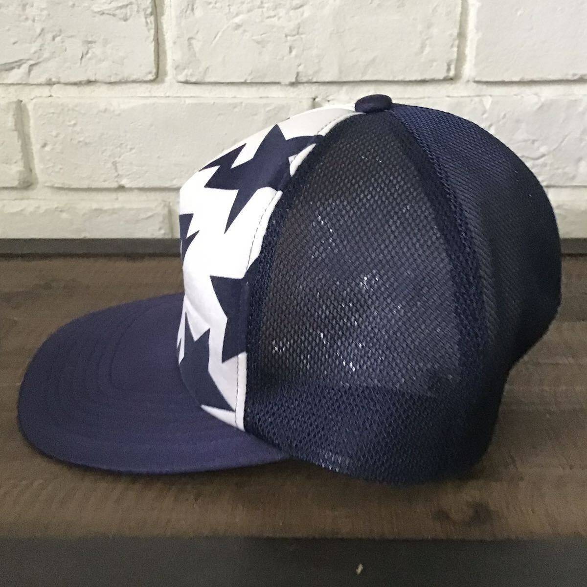 bapesta trucker hat cap BAPE エイプ BAPE Sta Mesh Cap Blue - SS22 - US