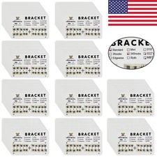 Dental Orthodontics Brackets Brace Standard MBT.022 Hooks 3-4-5 20pcs/pack DL