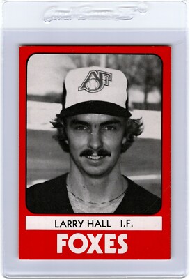 1980 TCMA Appleton FOXES #27 LARRY HALL Orlando FLORIDA