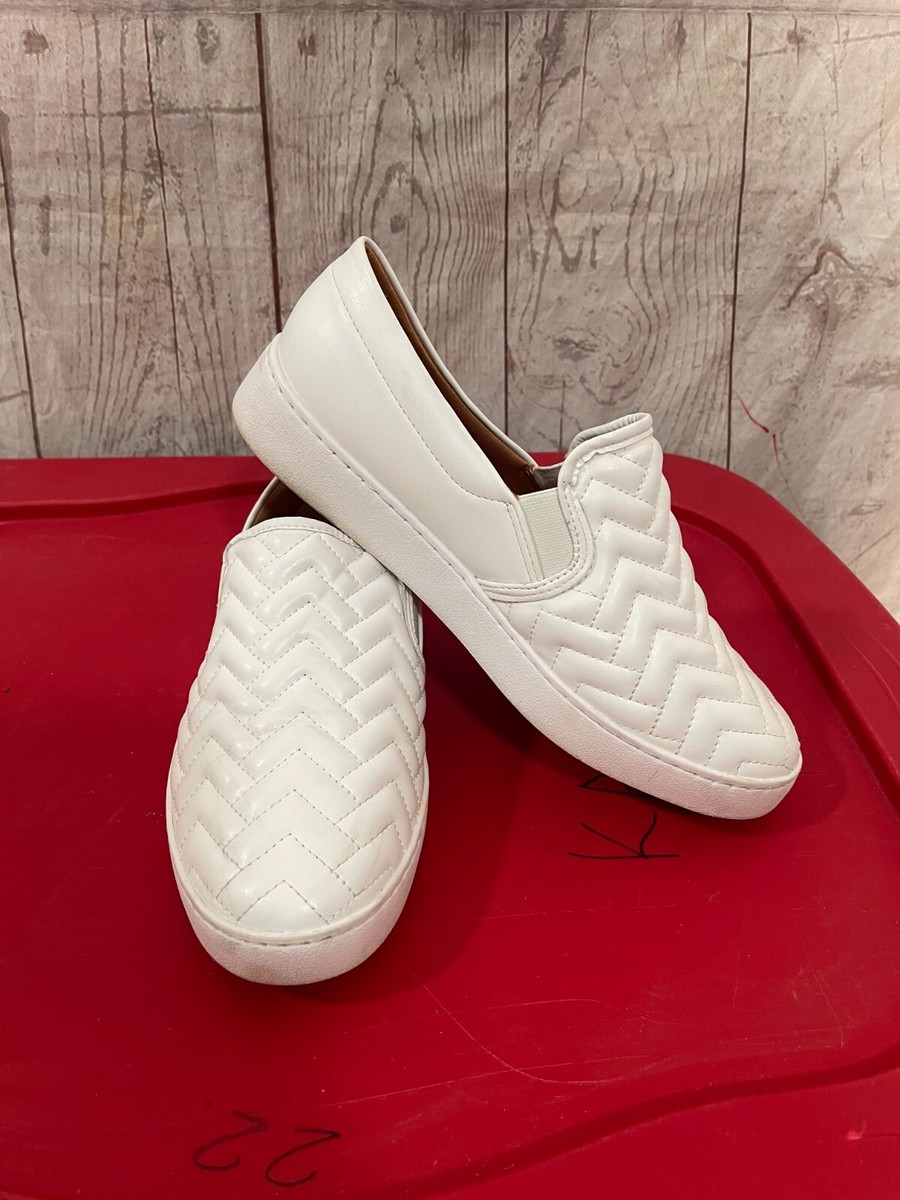 Vizzano Tenis Feminino Women's Slip On Comfort Shoes White Size 10