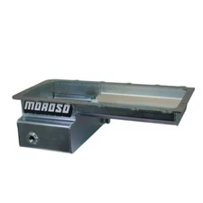 Moroso 20573 Engine Oil Pan Street / Strip Front Sump 7 qt 6.25 in Deep Baffled
