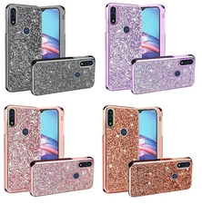 For Motorola Moto E 2020 XT2052DL / Moto E7 XT20522PP Deluxe Glitter Case Cover