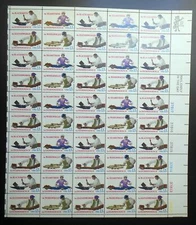 1977 Skilled Hands Revolutionary War Sc 1717-20 1720a mint sheet of 50 Typical