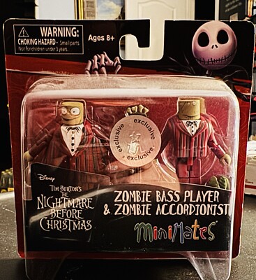 Nightmare Before Christmas Minimates TRU Wave 4 Zombie Bass Player & Accordionis