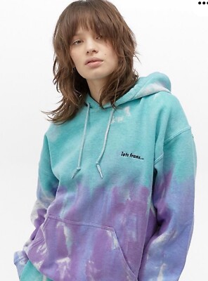 NWT $69 Urban Outfitters iets frans... Watercolour Tie-Dye Hoodie Unisex Size XS