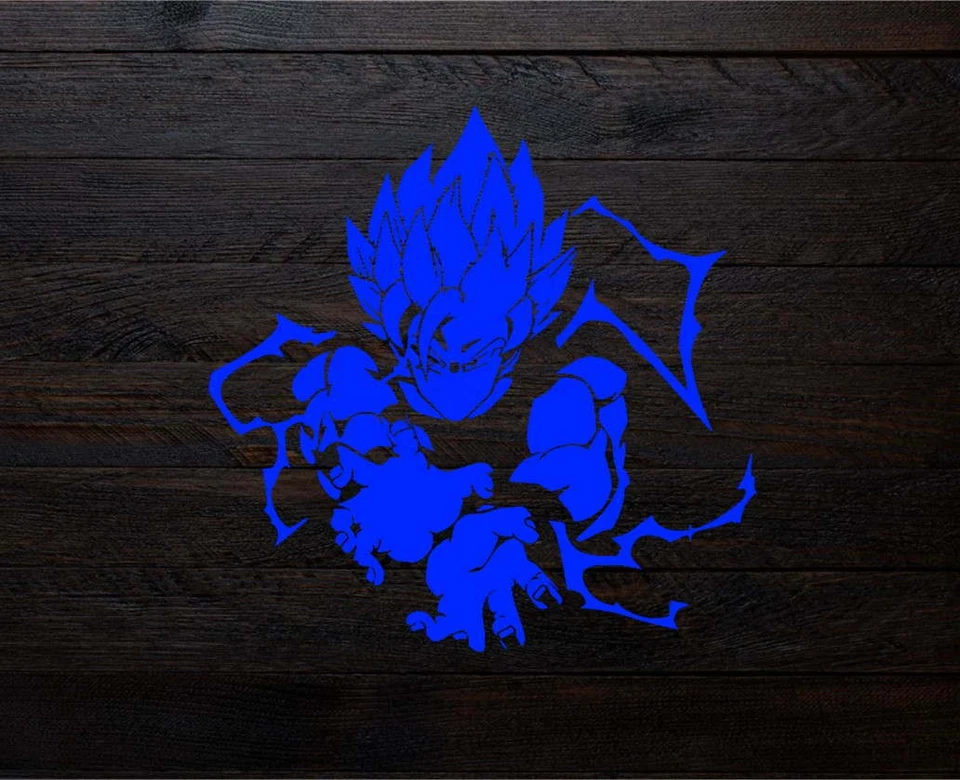 Hágalo usted mismo Pintura Artística Reutilizable Plantilla Silueta - Dragon Ball Z Super Saiyan Goku Foto 2 de 2