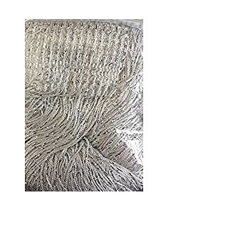 1x Tenda a Fili, Accorciabile, 145 x 245 cm, con Passante, Porte e