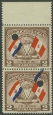 Paraguay 1945 Flags 2g proofs/yellow & green omitted