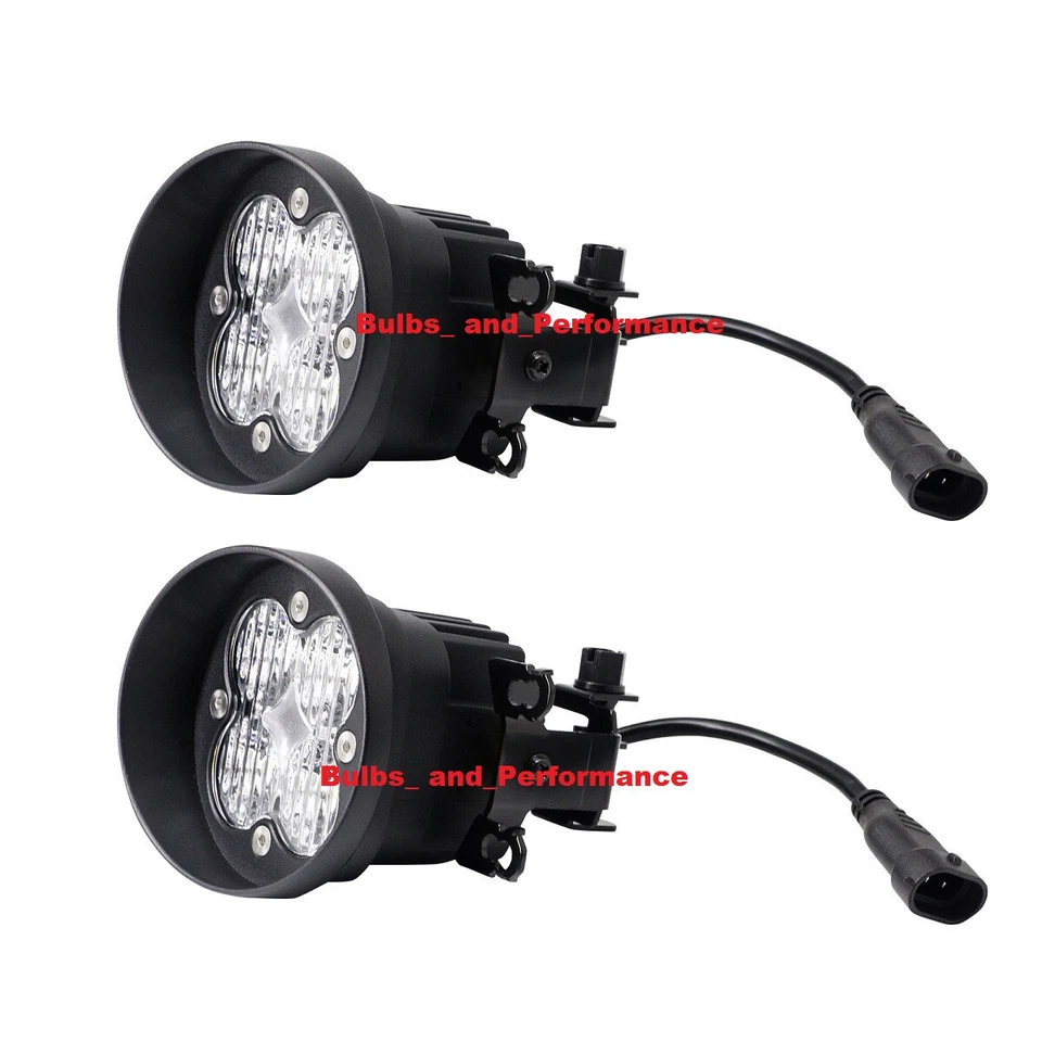 WHITE 6000K LED FOG LIGHTS w/ BRACKETS for TOYOTA TUNDRA TACOMA 4RUNNER 2010-23 - Image 4 of 4