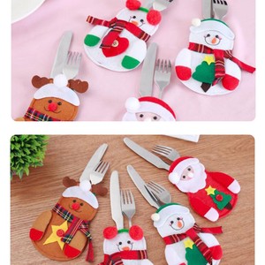 Segnaposto Natalizi Ebay.Set 4 Pz Segnaposto Portaposate Christmas Neve Posate Decorazione Tavola Natale Ebay
