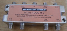 NEW Monster Cable 8-Way RF Splitter B&H #MOSS8RF   MFR #109689 5-1000mhz