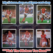 SPECCHIO GIORNALIERO 1986-87 BASTONE CON CALCIO (SQUADRE DALLA A ALLA L) *SELEZIONARE ADESIVI*