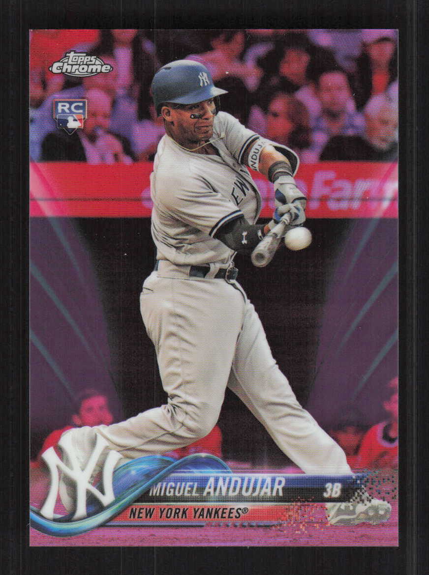 Miguel Andujar 2018 Topps Chrome Update Pink Refractor New York Yankees #HMT20