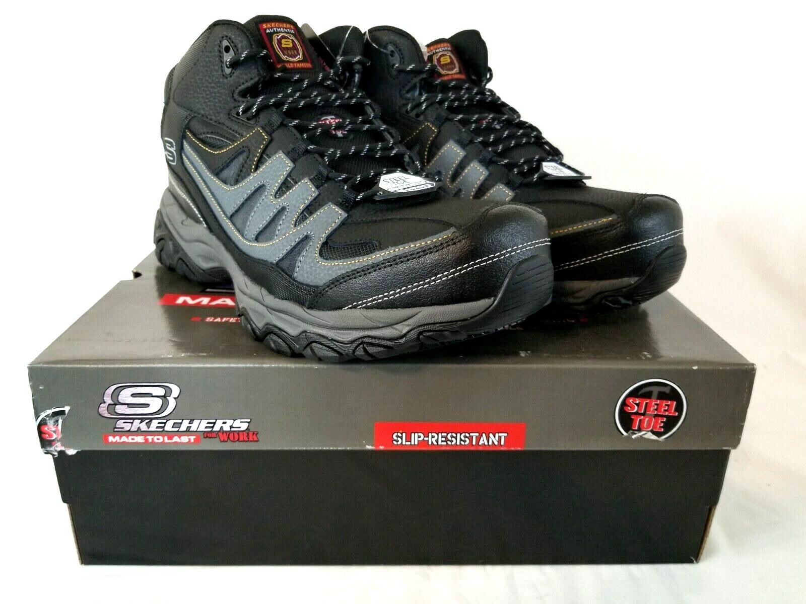 skechers men's holdredge rebem work boot