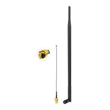 WiFi 2.4GHz 9dBi RP-SMA Omni Antenna,15cm U.FL to RP-SMA Cable