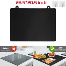 72x52cm Heat Resistant Glass Stove Cover Electric Induction Hob Protector Mat