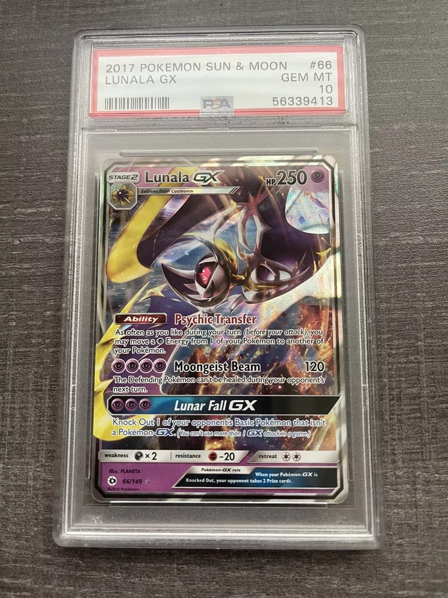 Lunala GX Pokémon Sun & Moon 66/149 - GEM MINT PSA 10