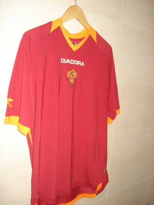 CAMISETA MAGLIA SHIRT As Roma Diadora Italia Italy Player Issue 8 2006 Match EUR 54,90 - FR