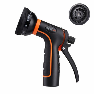 TACKLIFE Garden Hose Nozzle/Spray Nozzle 10 Patterns Water Nozzle/High Pressure/