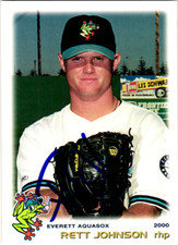 Rett Johnson Signed 2000 Grandstand #28 Everett Aqua Sox