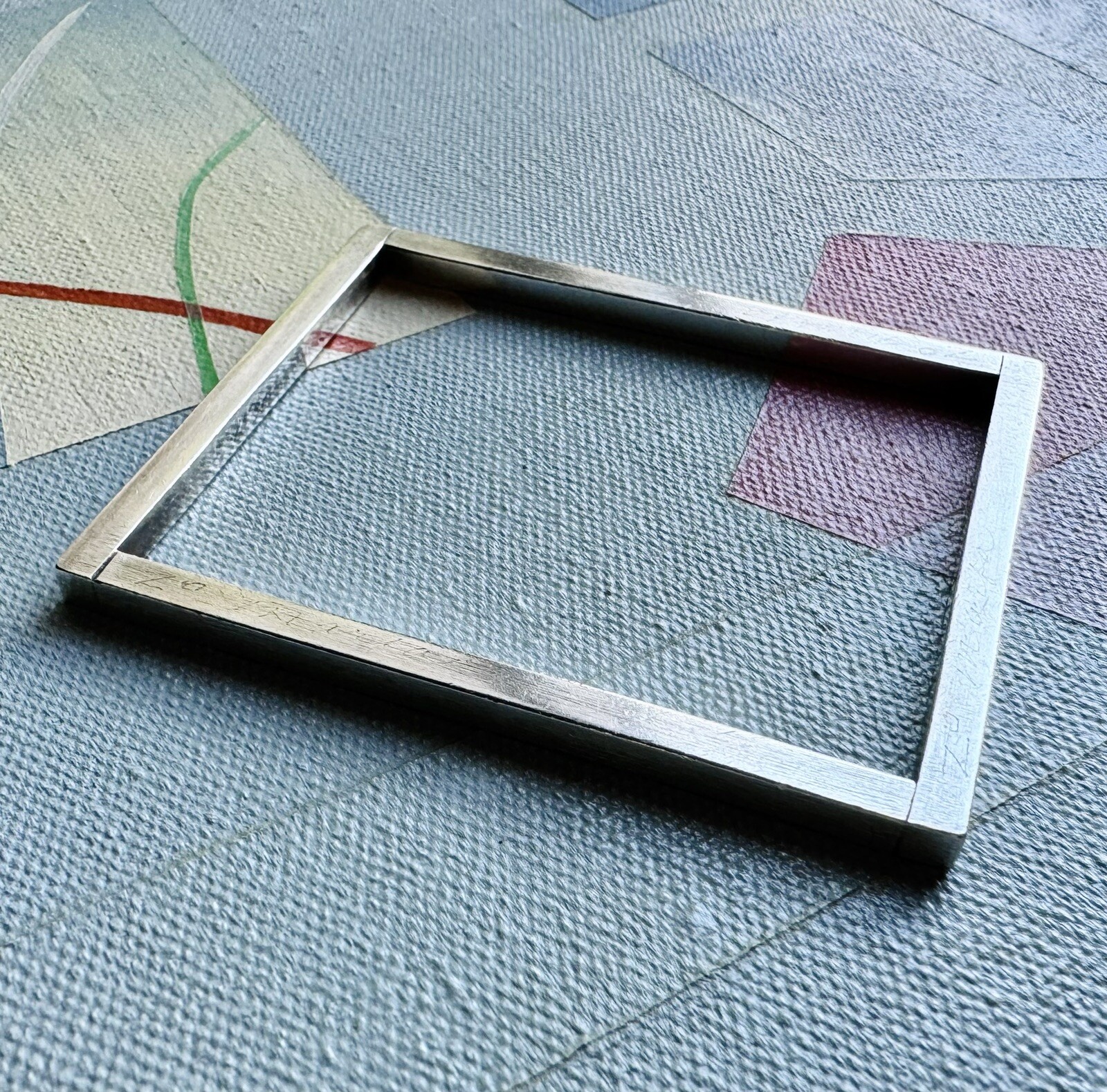 Cool Artisan Sterling Silver Rectangular Bangle B… - image 4