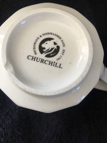 2 Churchill Englnd VALENCIA Dodecagon Mugs CCH33 CCHVAL Pattern Oranges & Frieze - Picture 4 of 4