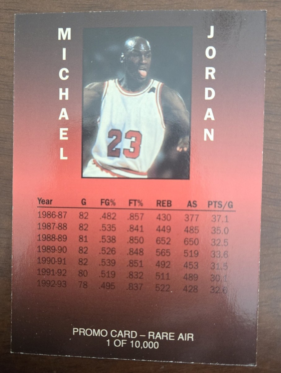 Michael Jordan 1993-94 RARE AIR Gold Prism Promo Card 1/10,000 NM