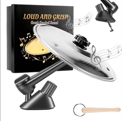 Car Cymbal Drum Air Vent, Metal Drum Crash Cymbal for Car 1 PACK Silvery