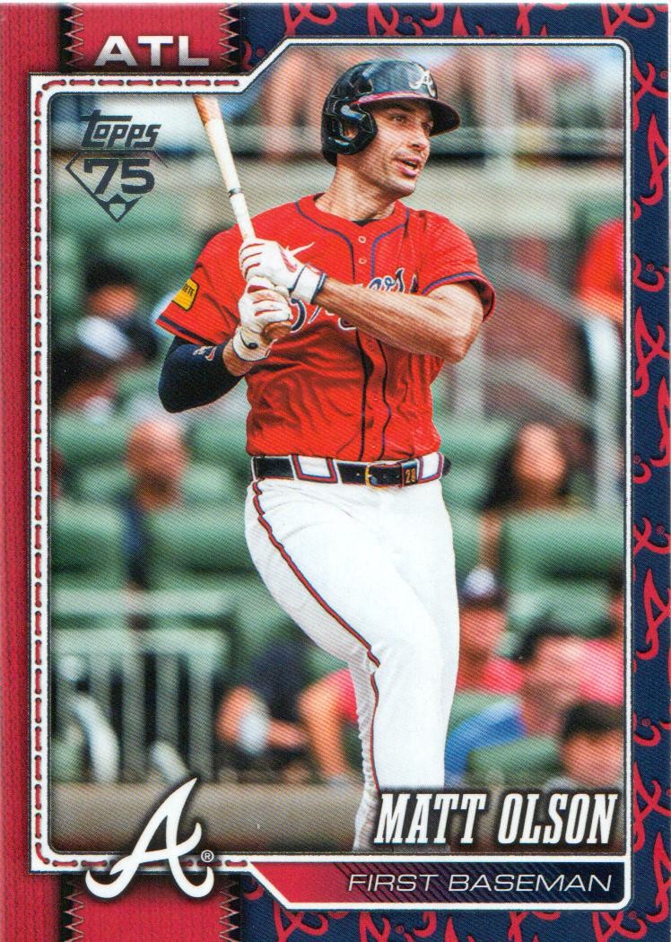 2026 Topps Baseball Team Color Border #39 Matt Olson SSP