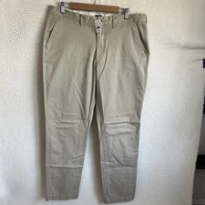 j crew Straight-fit tech chino pant Size 38 X 32 Tan Khaki