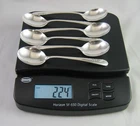 6 STERLING SILVER SOUP SPOONS INTERNATIONAL BLOSSOM TIME 224 g 6 1/2" NOT SCRAP