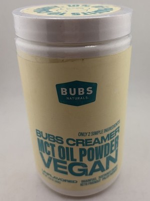 BUBS NATURALS BUBS CREAMER MCT OIL POWDER VEGAN FRIENDLY UNFLAVORED EXP:03/2027