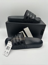 Adidas Adilette Core Black Cloudfoam Shower Slides Men 9 Women 10