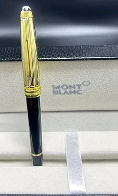 Montblanc Meister Stuck Ball Point Pen Black  Body + Golden Clip Black Ink