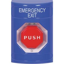 Safety Technology International Ss2409ex-En Emergency Exit Push Button, Blue,