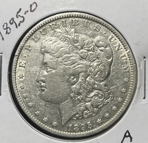 1895-O MORGAN SILVER DOLLAR, XF DETAILS