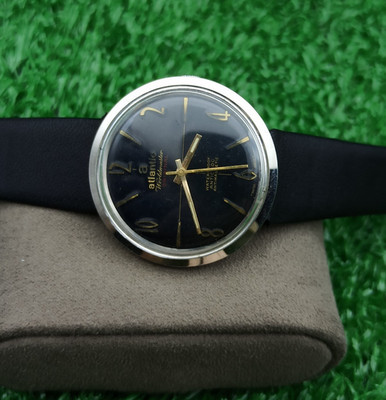 VTG Atlantic Worldmaster Vintage watch 21 Jewels Mechanical Manual works Well