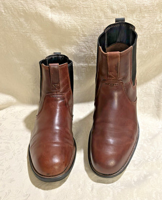 Timberland Squall Canyon Waterproof Chelsea Boots Men's Size 12 Brown Leather