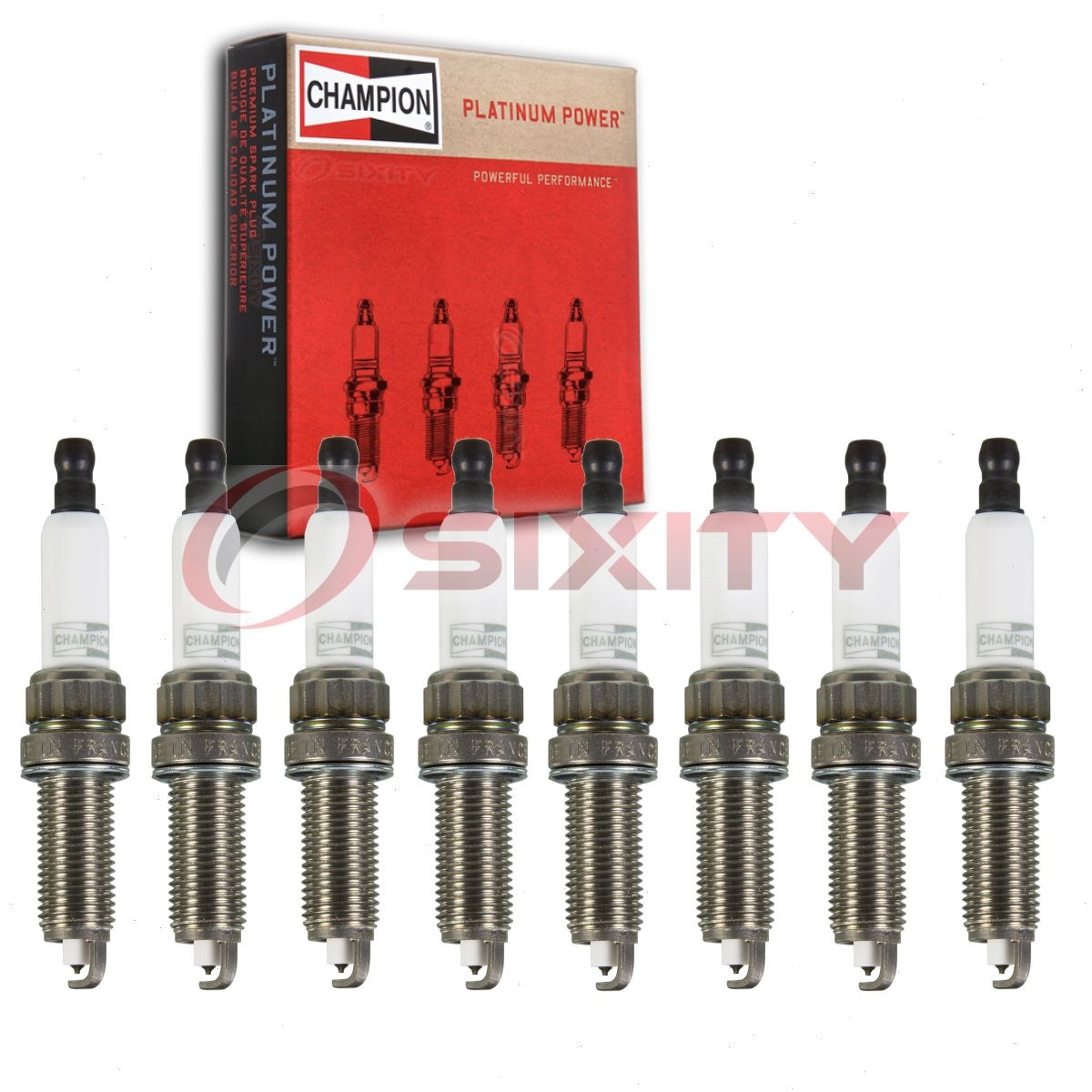 8 pc Champion 3455 Platinum Spark Plugs for Ignition Secondary  ak