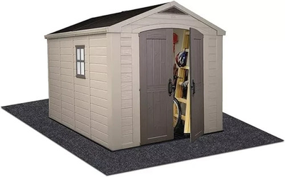#ad Meitola Outdoor Storage Shed Mat，Waterproof and 8#x27; x 6#x27; Brown Gray Black $127.00