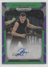 2019 Panini Prizm Draft Picks Purple & Green /149 Deividas Sirvydis #37 Auto 1g3