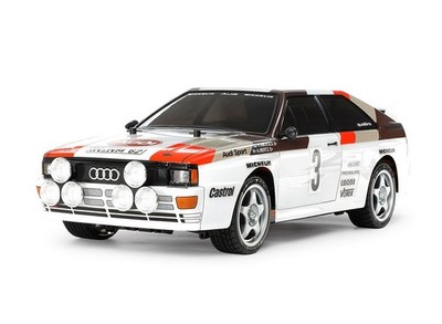 Tamiya RC Audi Quattro A2 Rally (TT-02) 1:10 Bausatz mit Regler - 58667