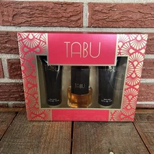 Tabu By Dana For Women Set EDC Body Lotion Body Wash (2.5oz/1.2oz/2.5oz) New Box