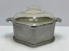 VINTAGE Guardian Service 3 Sided Oven Cook Pot With Glass Lid