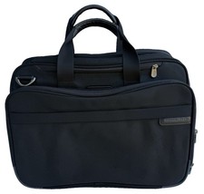 Briggs  Riley BB104X Expandable Overnighter Laptop Computer Briefcase Black 17  